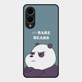 We Bare Bears Blue Glossy Metal Case Cover For Samsung Galaxy S25 Edge 5G