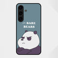 We Bare Bears Blue Glossy Metal Case Cover For Samsung Galaxy S25 FE 5G