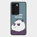 We Bare Bears Blue Glossy Metal Case Cover For Vivo T3 5G
