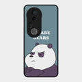 We Bare Bears Blue Glossy Metal Case Cover For Vivo T4 Ultra 5G