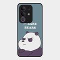 We Bare Bears Blue Glossy Metal Case Cover For Vivo T4X 5G