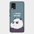 We Bare Bears Blue Glossy Metal Case Cover For Vivo V20 2021