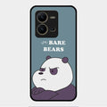 We Bare Bears Blue Glossy Metal Case Cover For Vivo V25 5G