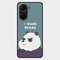 We Bare Bears Blue Glossy Metal Case Cover For Vivo V29E 5G