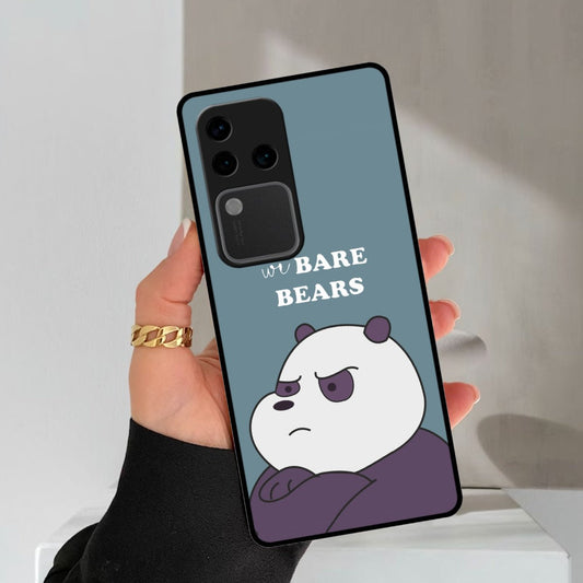 We Bare Bears Blue Glossy Metal Case Cover For Vivo
