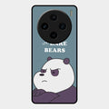 We Bare Bears Blue Glossy Metal Case Cover For Vivo X100 5G
