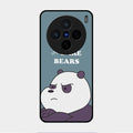 We Bare Bears Blue Glossy Metal Case Cover For Vivo X200 5G