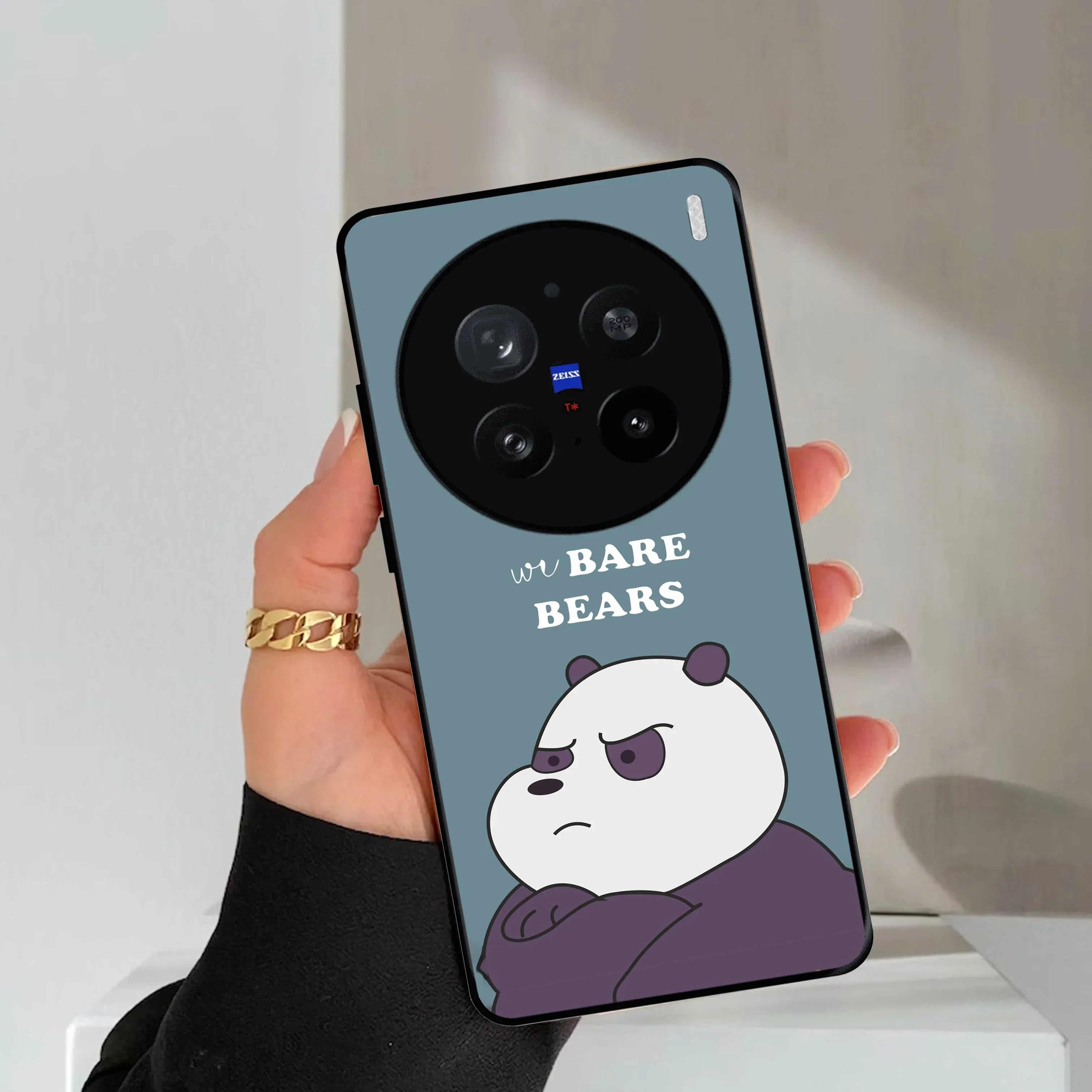 We Bare Bears Blue Glossy Metal Case Cover For Vivo - ShopOnCliQ