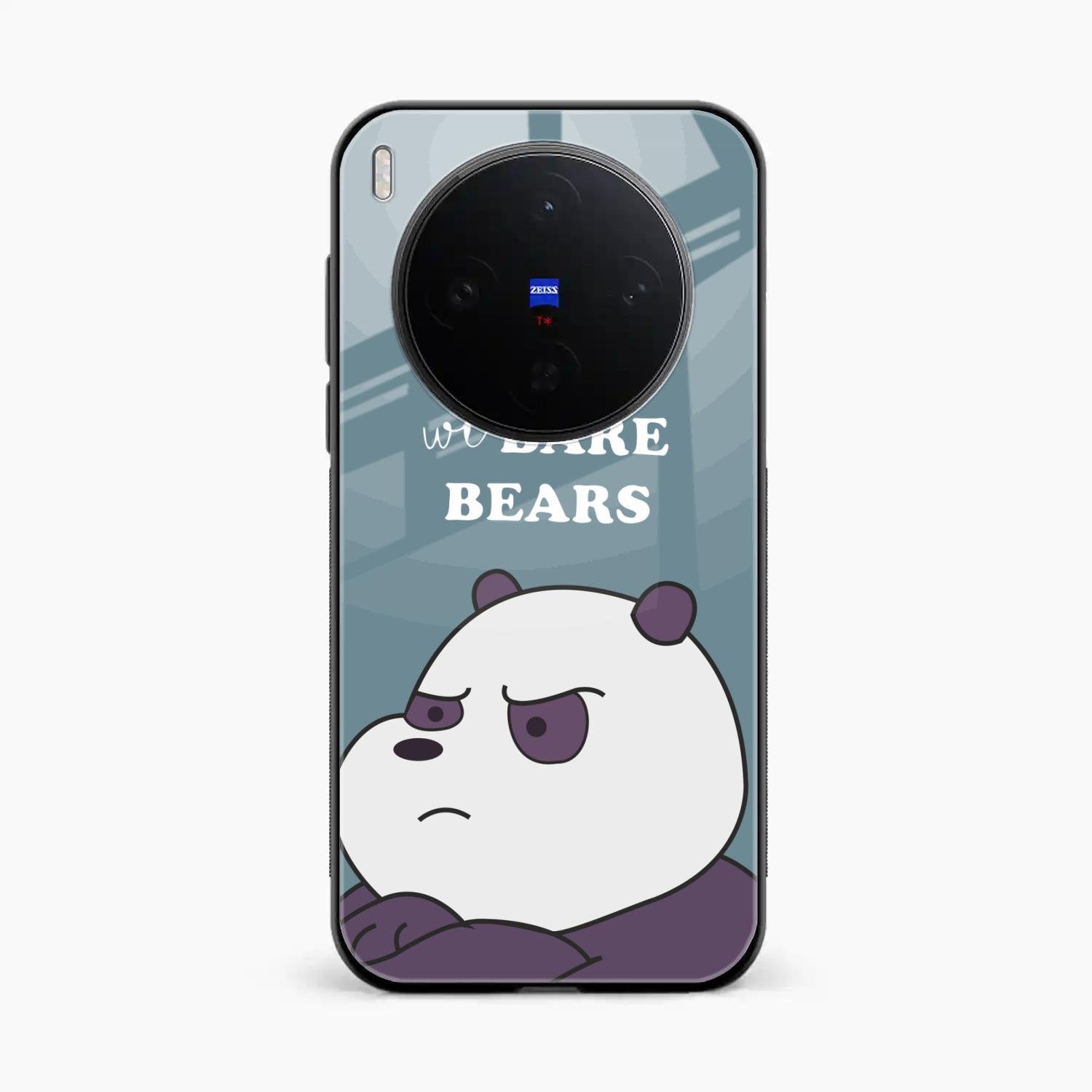 We Bare Bears Blue Glossy Metal Case Cover For Vivo X300 5G
