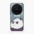 We Bare Bears Blue Glossy Metal Case Cover For Vivo X300 Pro 5G