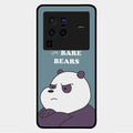 We Bare Bears Blue Glossy Metal Case Cover For Vivo X80 Pro 5G
