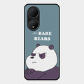 We Bare Bears Blue Glossy Metal Case Cover For Vivo Y100A 5G