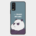 We Bare Bears Blue Glossy Metal Case Cover For Vivo Y20T