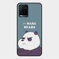 We Bare Bears Blue Glossy Metal Case Cover For Vivo Y21T
