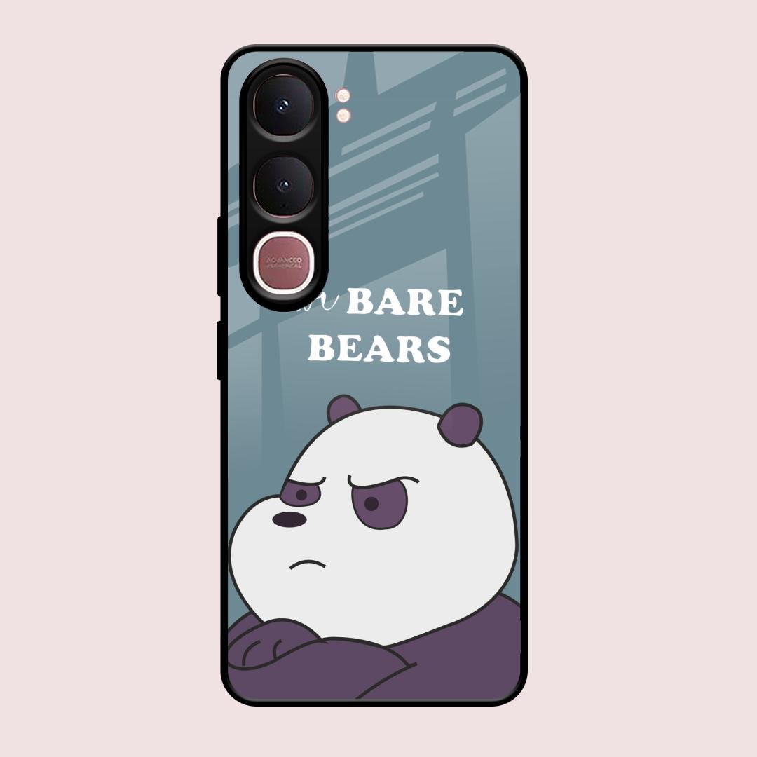 We Bare Bears Blue Glossy Metal Case Cover For Vivo Y31 5G
