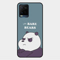 We Bare Bears Blue Glossy Metal Case Cover For Vivo Y33T