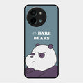 We Bare Bears Blue Glossy Metal Case Cover For Vivo Y58 5G
