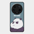 We Bare Bears Blue Glossy Metal Case Cover For Xiaomi 14 Ultra