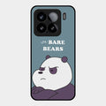 We Bare Bears Blue Glossy Metal Case Cover For Xiaomi 15 5G
