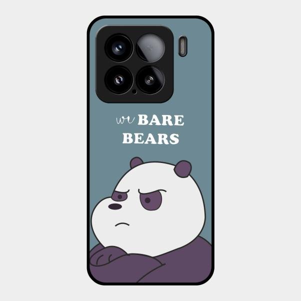 We Bare Bears Blue Glossy Metal Case Cover For Xiaomi 15 5G