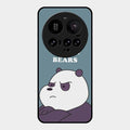 We Bare Bears Blue Glossy Metal Case Cover For Xiaomi 15 Ultra 5G