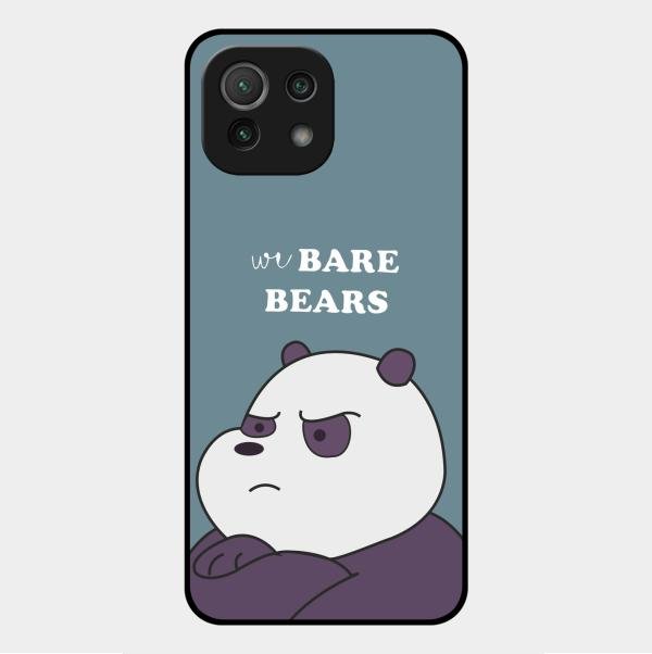We Bare Bears Blue Glossy Metal Case Cover For Xiaomi Mi 11 Lite