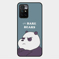 We Bare Bears Blue Glossy Metal Case Cover For Xiaomi Redmi 10 Prime