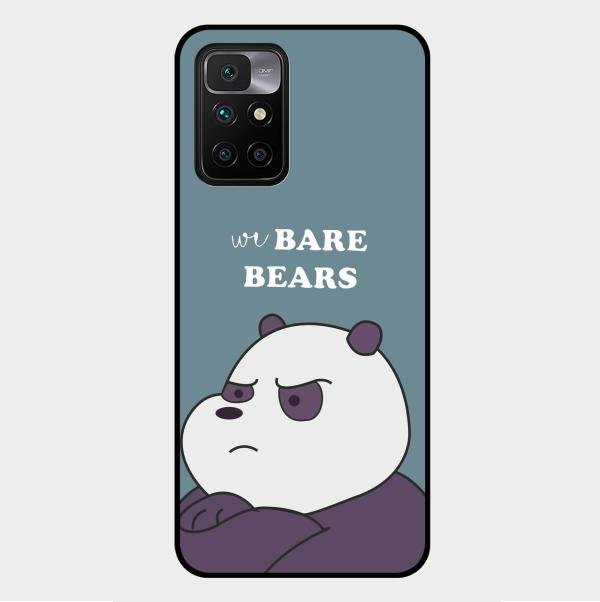 We Bare Bears Blue Glossy Metal Case Cover For Xiaomi Redmi 10 Prime