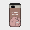 We Bare Bears Brown Glossy Metal Case Cover For Google Pixel 8A 5G