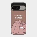 We Bare Bears Brown Glossy Metal Case Cover For Google Pixel 9 5G