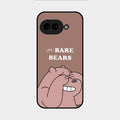 We Bare Bears Brown Glossy Metal Case Cover For Google Pixel 9A 5G