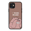 We Bare Bears Brown Glossy Metal Case Cover For iPhone 12