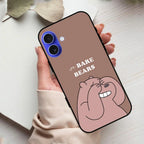 We Bare Bears Brown Glossy Metal Case Cover For iPhone - ShopOnCliQ