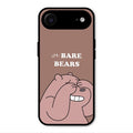 We Bare Bears Brown Glossy Metal Case Cover For iPhone Air
