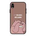 We Bare Bears Brown Glossy Metal Case Cover For iPhone XR