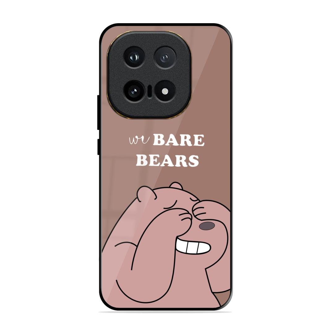 We Bare Bears Brown Glossy Metal Case Cover For iQOO 15 5G