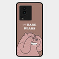 We Bare Bears Brown Glossy Metal Case Cover For Iqoo Neo 7 5G