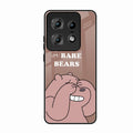 We Bare Bears Brown Glossy Metal Case Cover For Motorola Edge 50 Pro