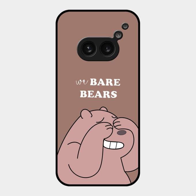 We Bare Bears Brown Glossy Metal Case Cover For Nothing Phone 2A 5G