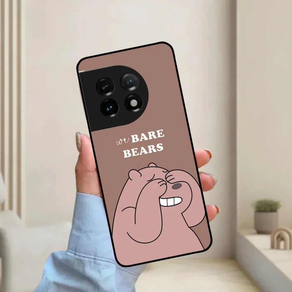 We Bare Bears Brown Glossy Metal Case Cover For OnePlus - ShopOnCliQ