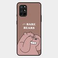 We Bare Bears Brown Glossy Metal Case Cover For Oneplus 8T