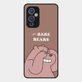 We Bare Bears Brown Glossy Metal Case Cover For Oneplus 9 5G