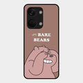 We Bare Bears Brown Glossy Metal Case Cover For Oneplus Nord 3 5G