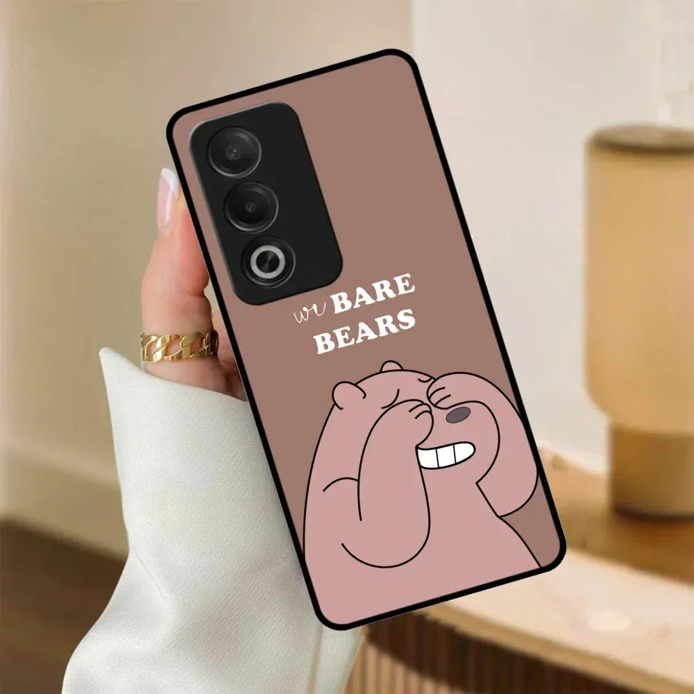 We Bare Bears Brown Glossy Metal Case Cover For Oppo - ShopOnCliQ