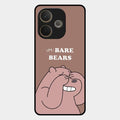 We Bare Bears Brown Glossy Metal Case Cover For Oppo A5 Pro 5G