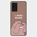 We Bare Bears Brown Glossy Metal Case Cover For Oppo A55