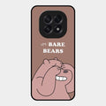 We Bare Bears Brown Glossy Metal Case Cover For Oppo F29 5G