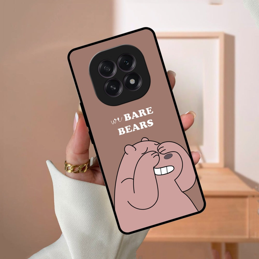 We Bare Bears Brown Glossy Metal Case Cover For Oppo