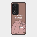 We Bare Bears Brown Glossy Metal Case Cover For Oppo K12X 5G