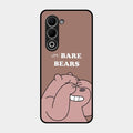 We Bare Bears Brown Glossy Metal Case Cover For Oppo K13X 5G